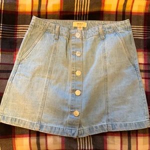 Denim mini skirt